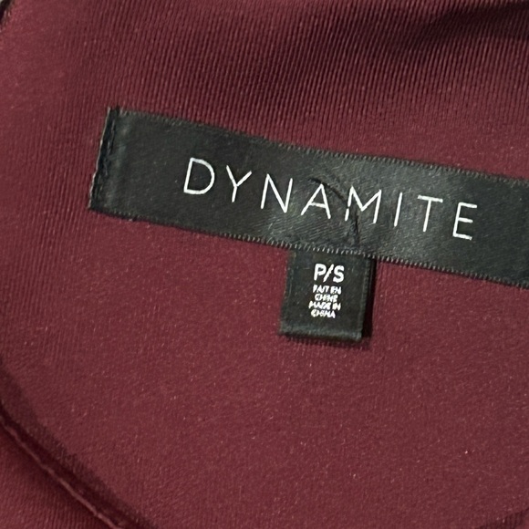Dynamite Wine Red Sleeveless Mini Dress - Picture 2 of 4